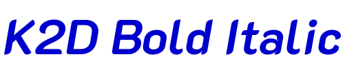 K2D Bold Italic шрифт